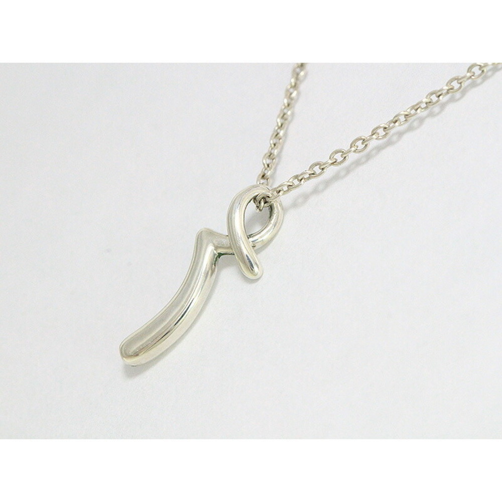 Tiffany Initial Necklace R Silver - Picture 2 of 5